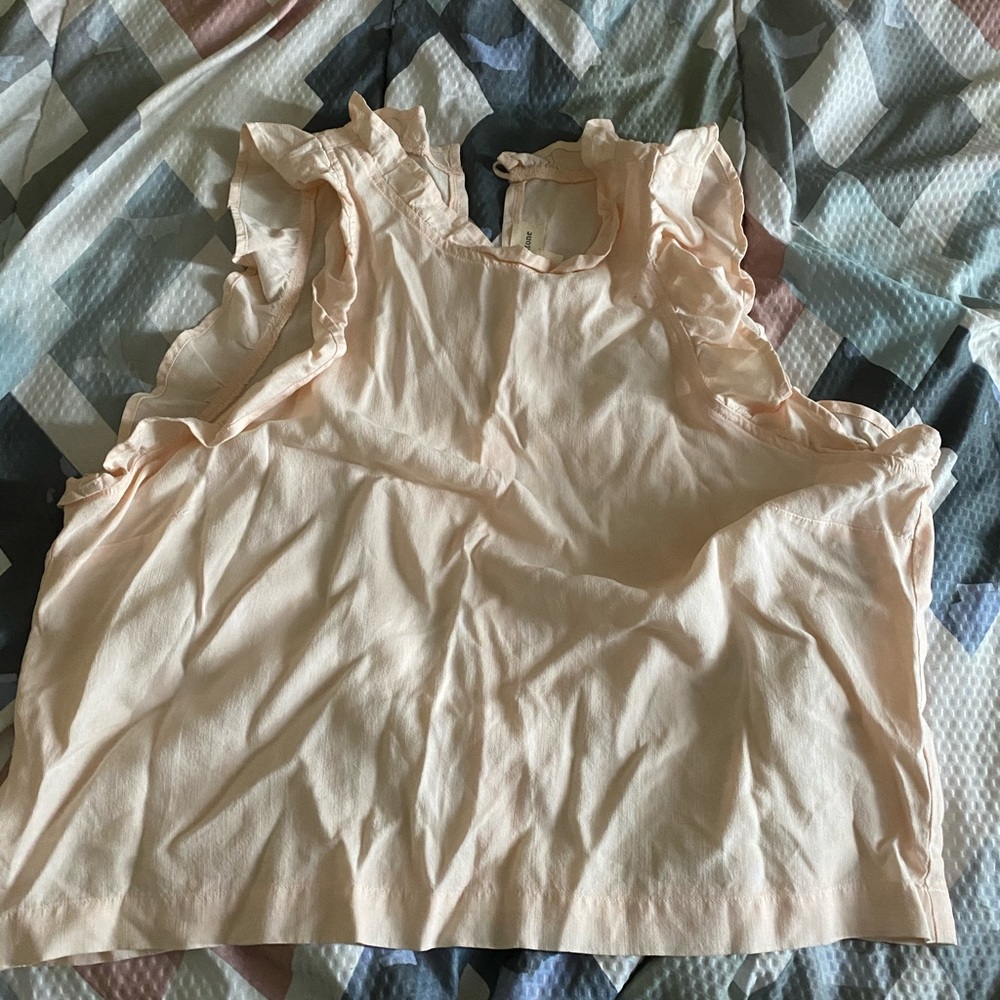 Ruffle sleeve tank